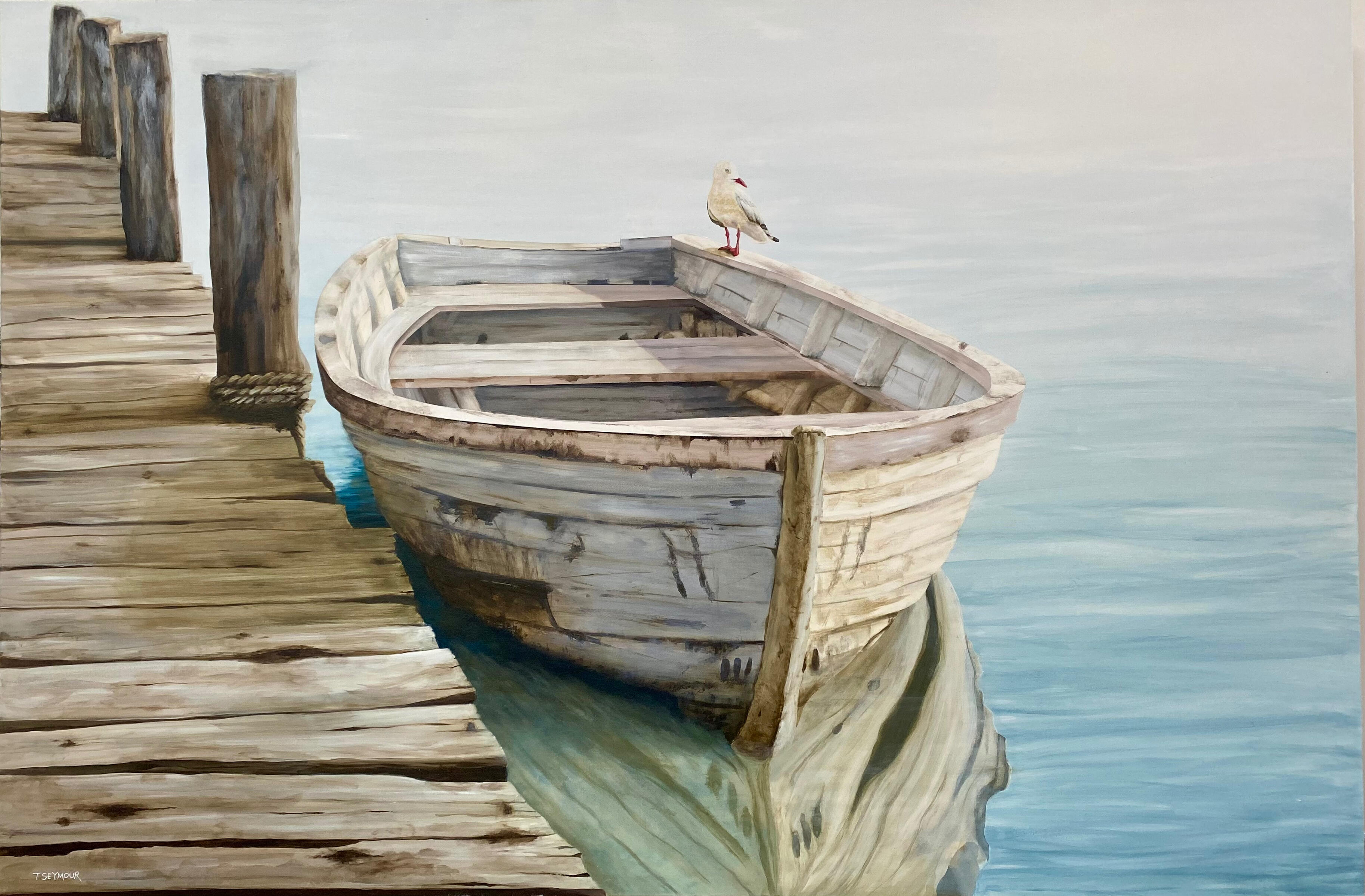 "YESTERDAYS MOORING" [182.5 x 121.8 x 3.7cm]