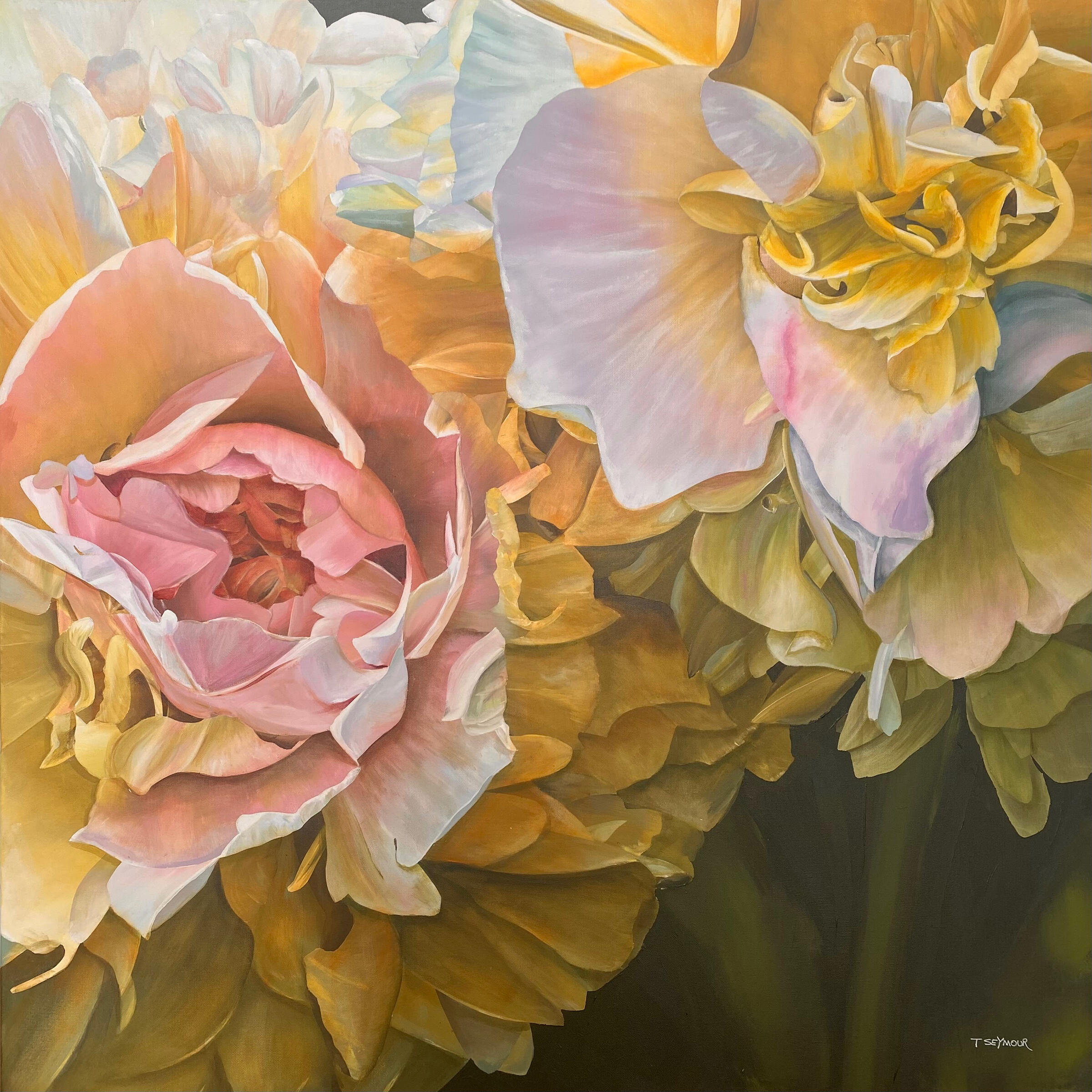 "HEART OF GOLD" [101.6 x 101.6 x 3.7cm]