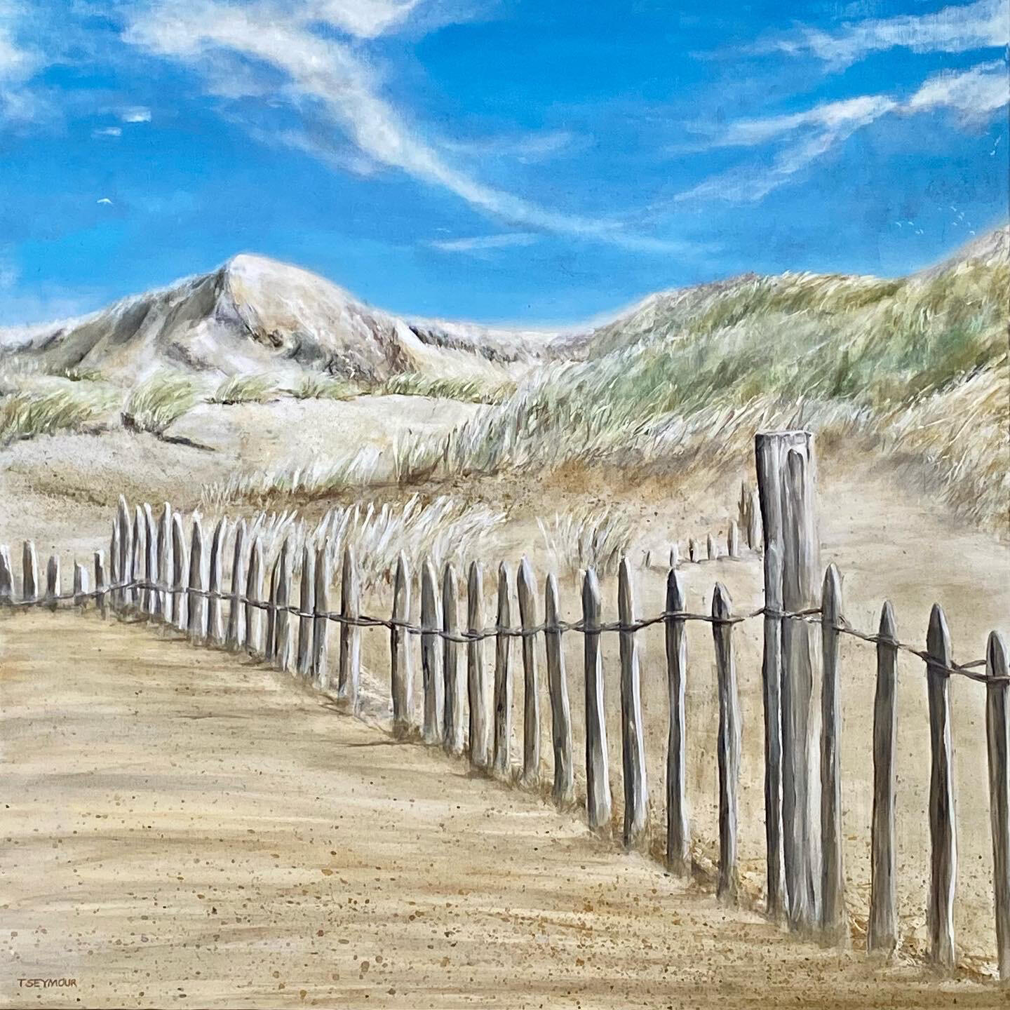 "THE PATH ALONG THE DUNES" [101.5 x 101.5 x 3.7cm]