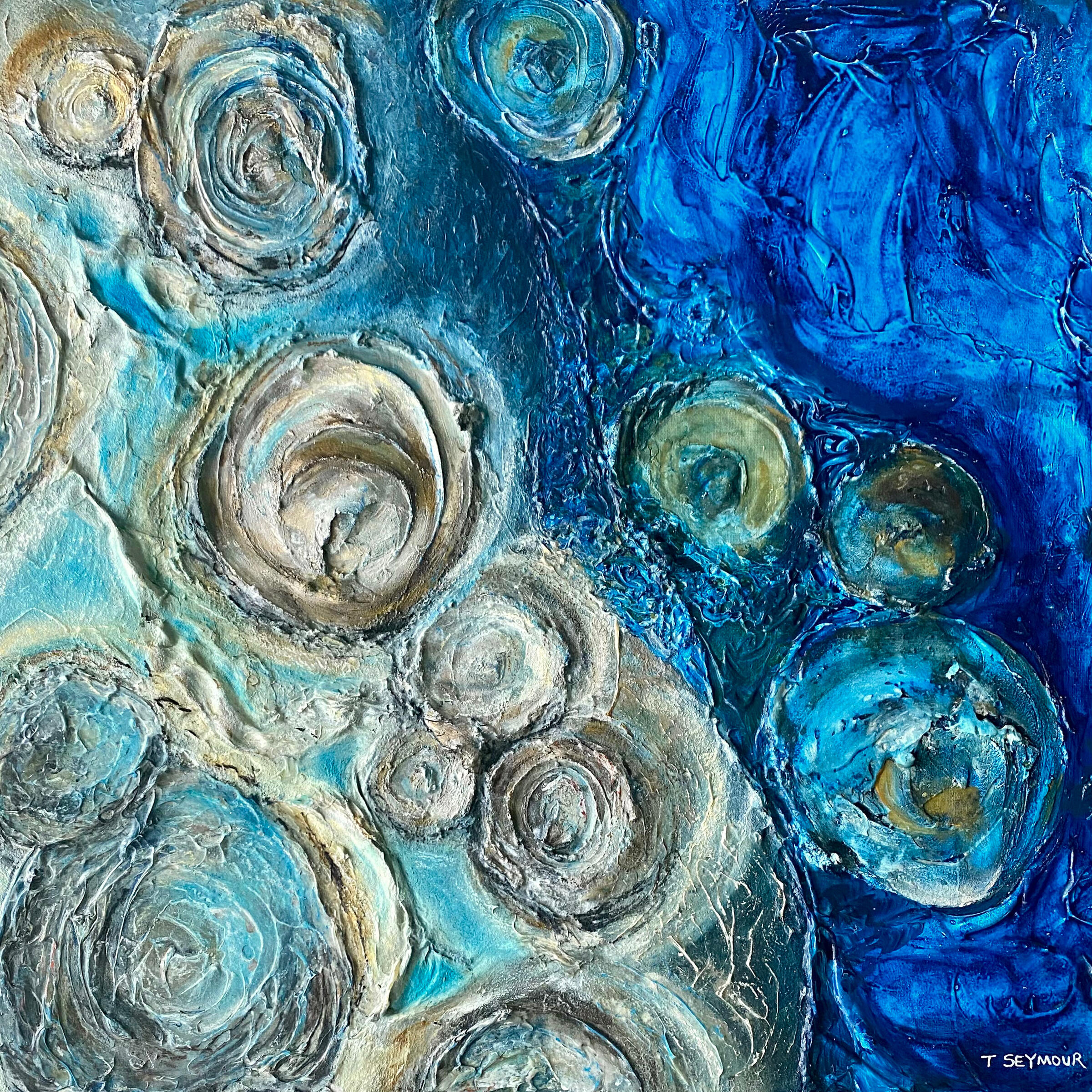 "ON THE ROCKS" [70 x70 x3.7cm]